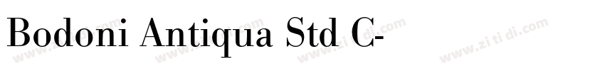 Bodoni Antiqua Std C字体转换